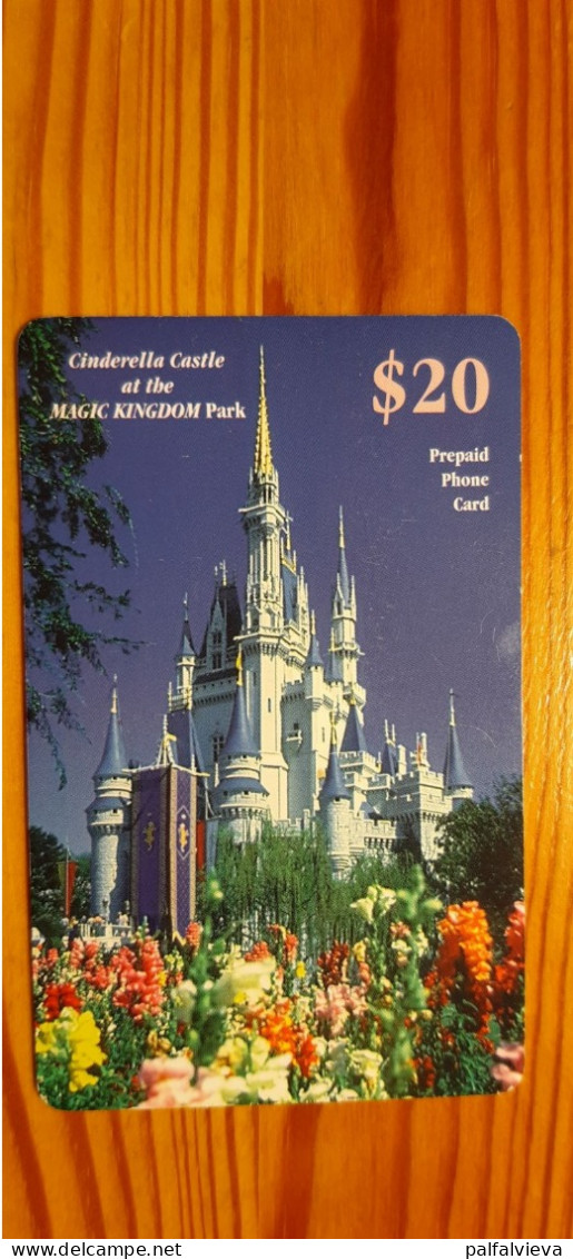 Prepaid Phonecard USA, AT&T - Cinderella Castle At The Magic Kingdom Park - AT&T