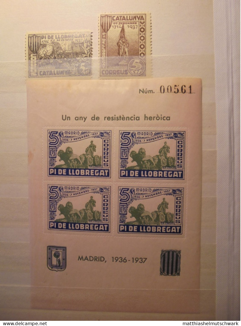 Spanien/Spanischer Bürgerkrieg/Lokalausgaben/1936-1939: 148 Marken aus 43 Orten, € 215 Internetpreis +einziges Angebot i