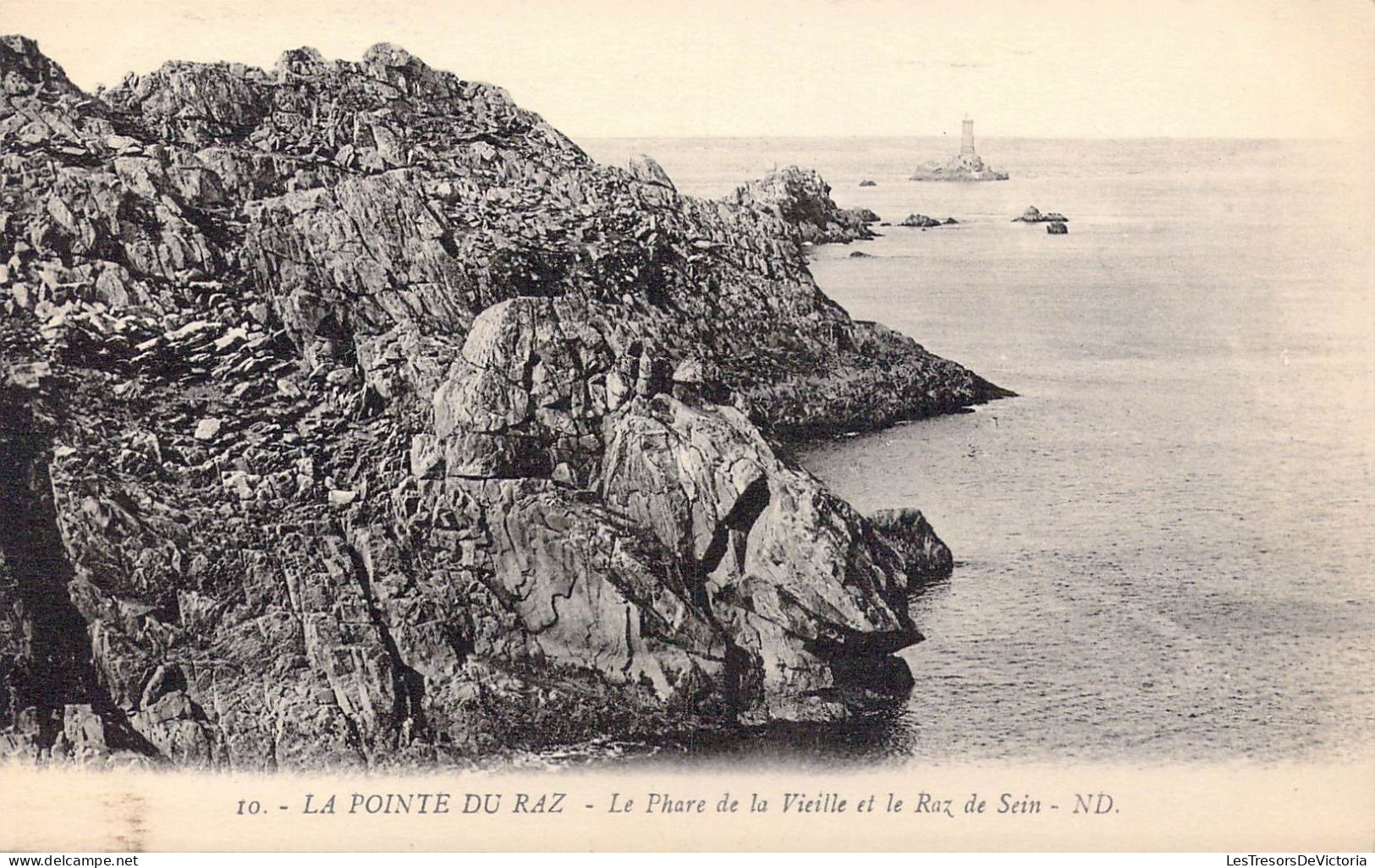 FRANCE - 29 - La Pointe Du Raz - Le Phare De La Vieille De Le Raz De Sein - Carte Postale Ancienne - La Pointe Du Raz