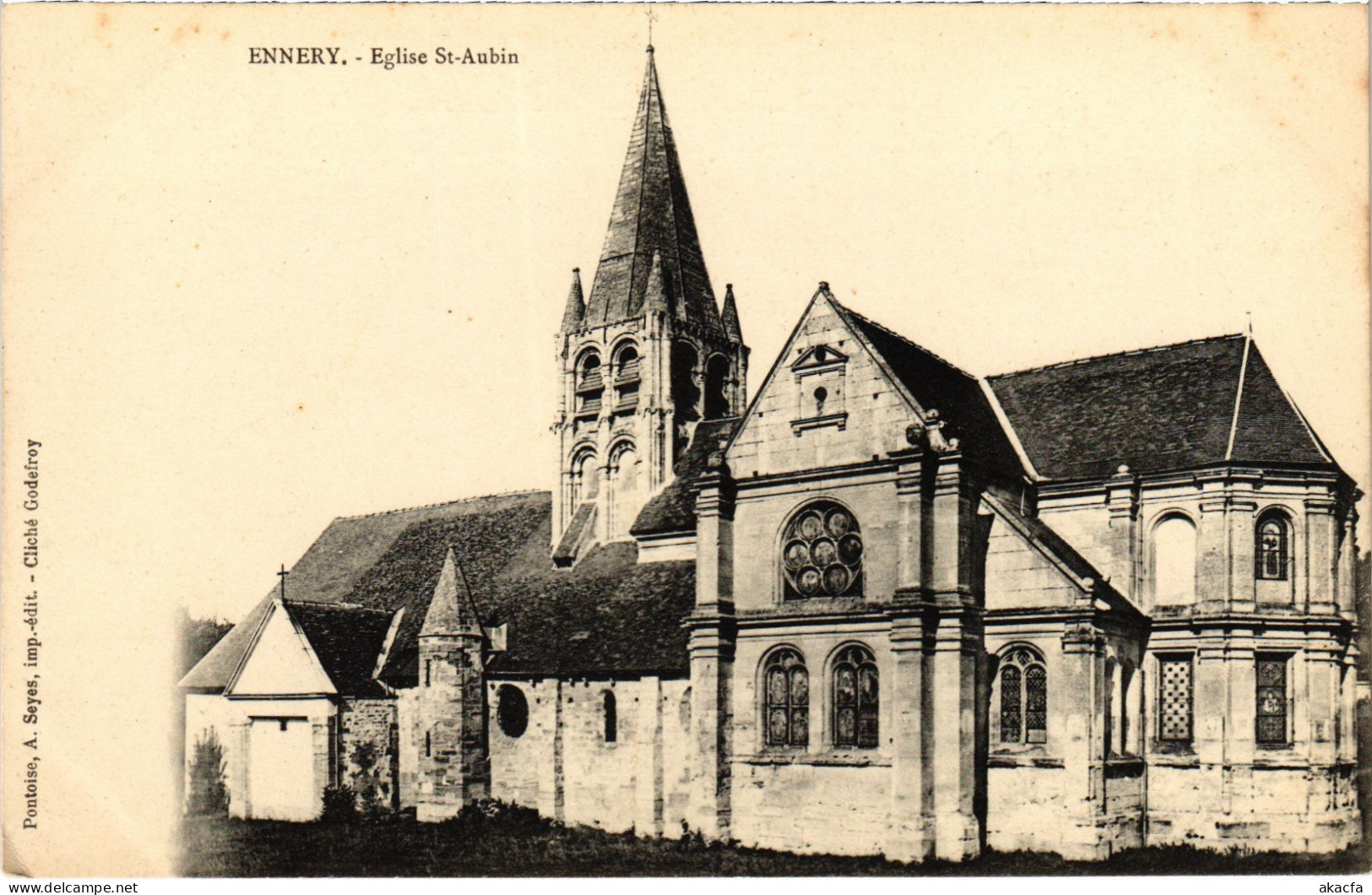 CPA Ennery Eglise St-Aubin FRANCE (1309615) - Ennery