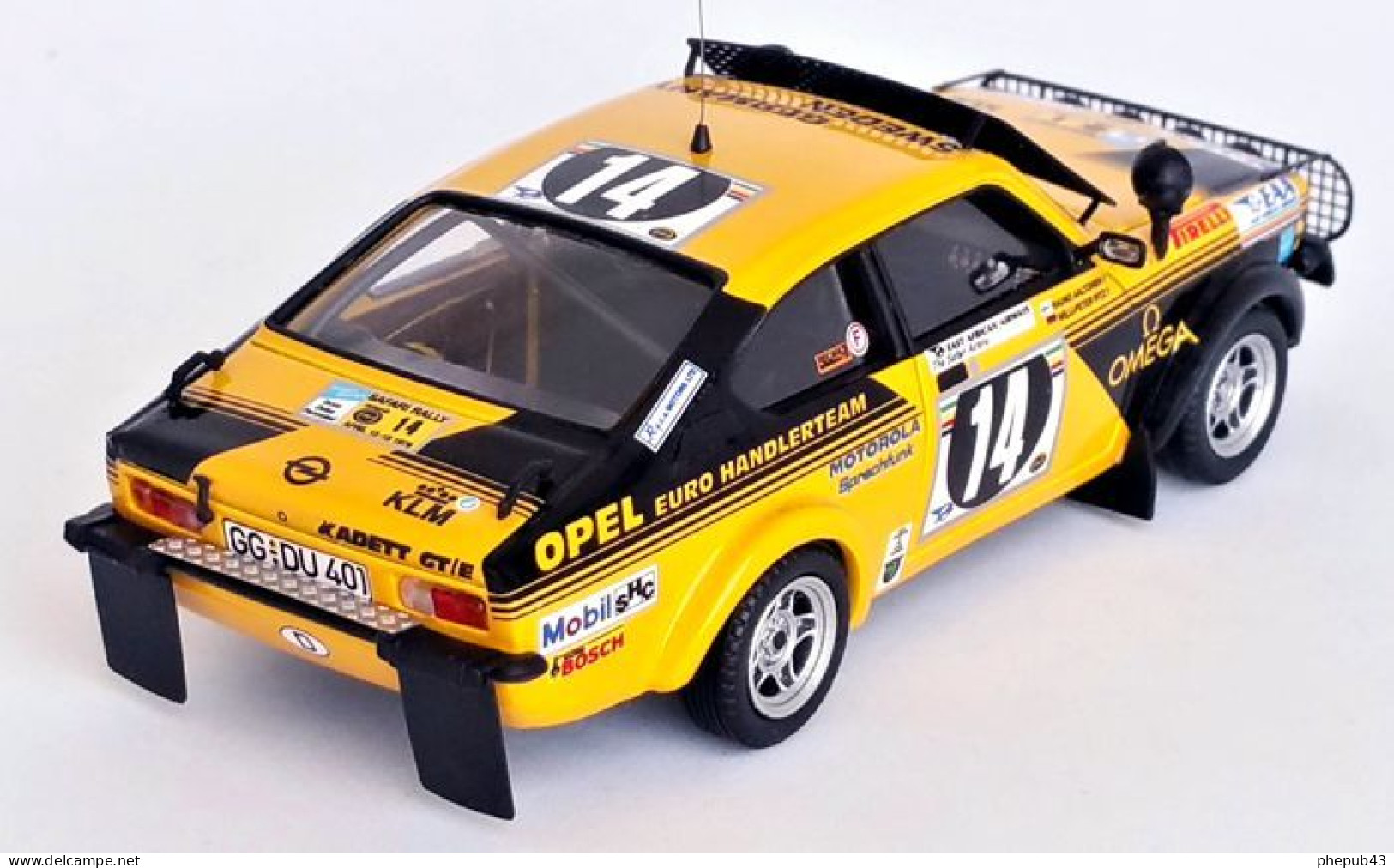 Opel Kadett C GT/E - Rauno Aaltonen/W. Pitz - Safari Rally 1976 #14 - Troféu - Trofeu