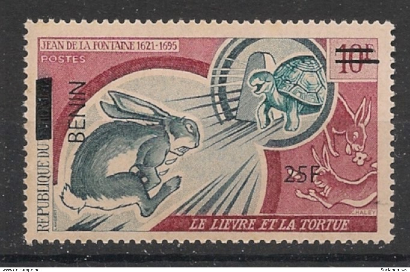 BENIN - 2008 - N°Yv. 1046 - La Fontaine 25F/10F - Neuf** / MNH / Postfrisch - Rabbits