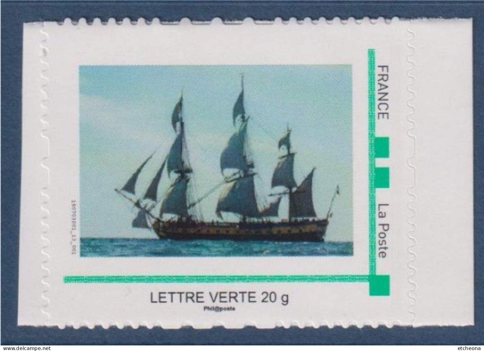 L'Hermione à Nantes 25 Et 26 Mai 2019  TVP LVP Neuf Cadre Vert Philaposte - Unused Stamps