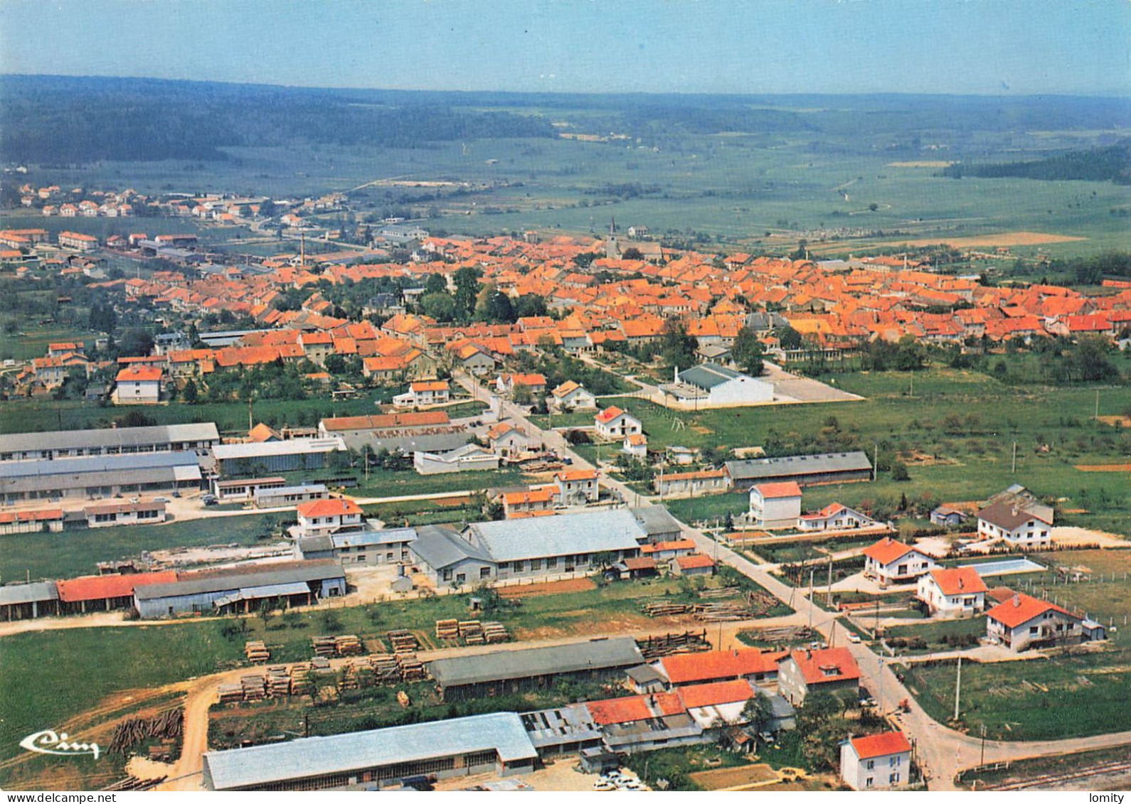 88 Liffol Le Grand Vue Générale Aérienne Route D' Harreville Les Chanteurs Le Gymnase Et Le CET ,  CPM - Liffol Le Grand