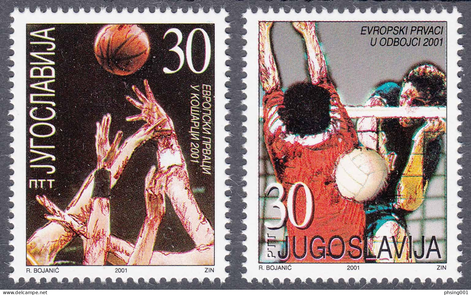 Yugoslavia 2001 Europa CEPT Waters Nikola Tesla, Minerals Flowers, Fauna ZOO Chess, Cmplete Year MNH