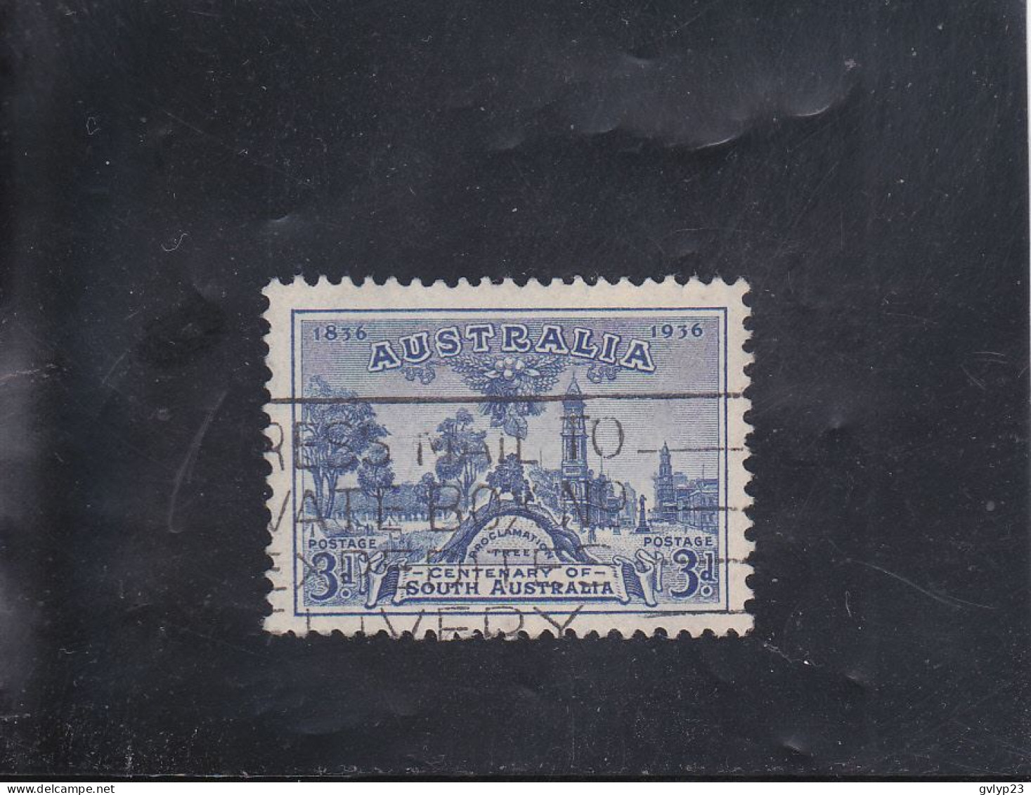 ADéLAÏDE  3P OUTREMER OBLITéRé N°108 YVERT ET TELLIER 1936 - Used Stamps