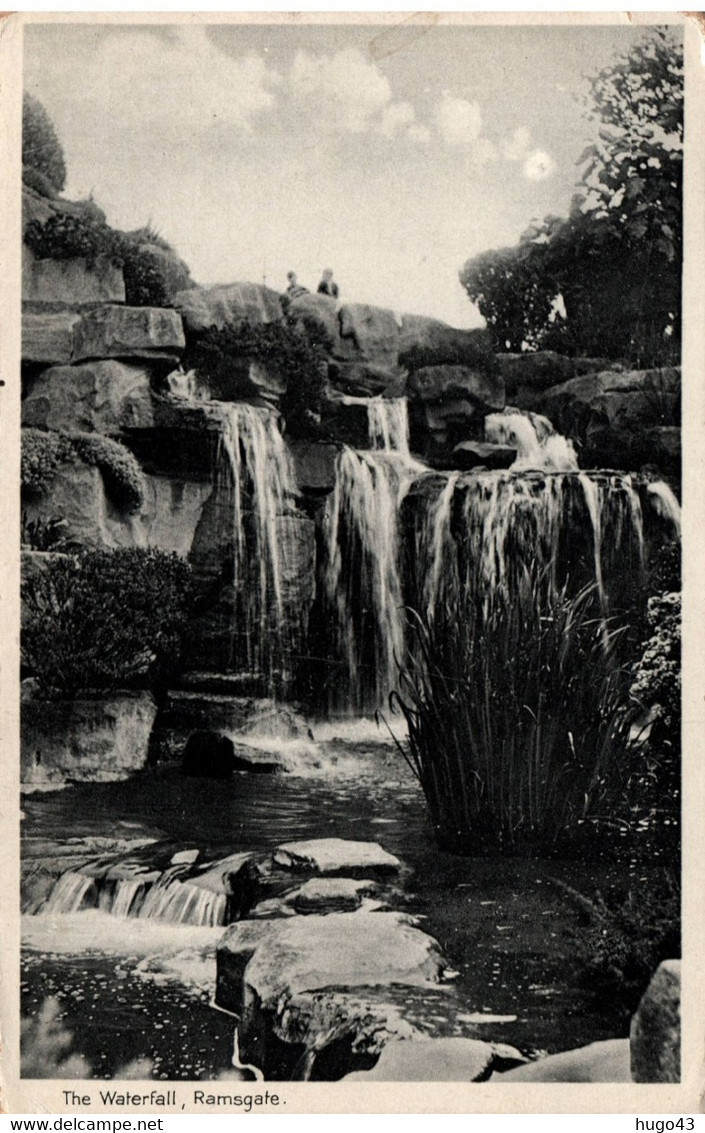 (RECTO / VERSO) RAMSGATE EN 1934 - THE WATERFAL - BEAU CACHET ET TIMBRE - LEGER PLI ANGLE HAUT A DROITE - CPA - Ramsgate