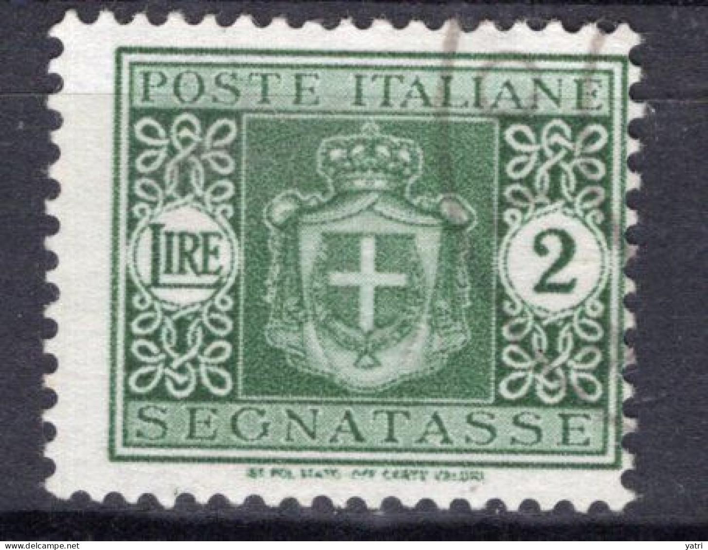 Luogotenenza (1945) - Segnatasse 2 Lire, Senza Filigrana Ø - Taxe