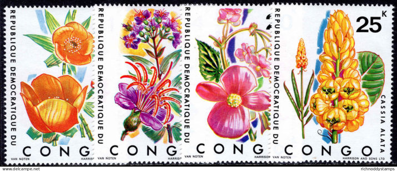 Congo Kinshasa 1971 Tropical Plants Unmounted Mint. - Unused Stamps