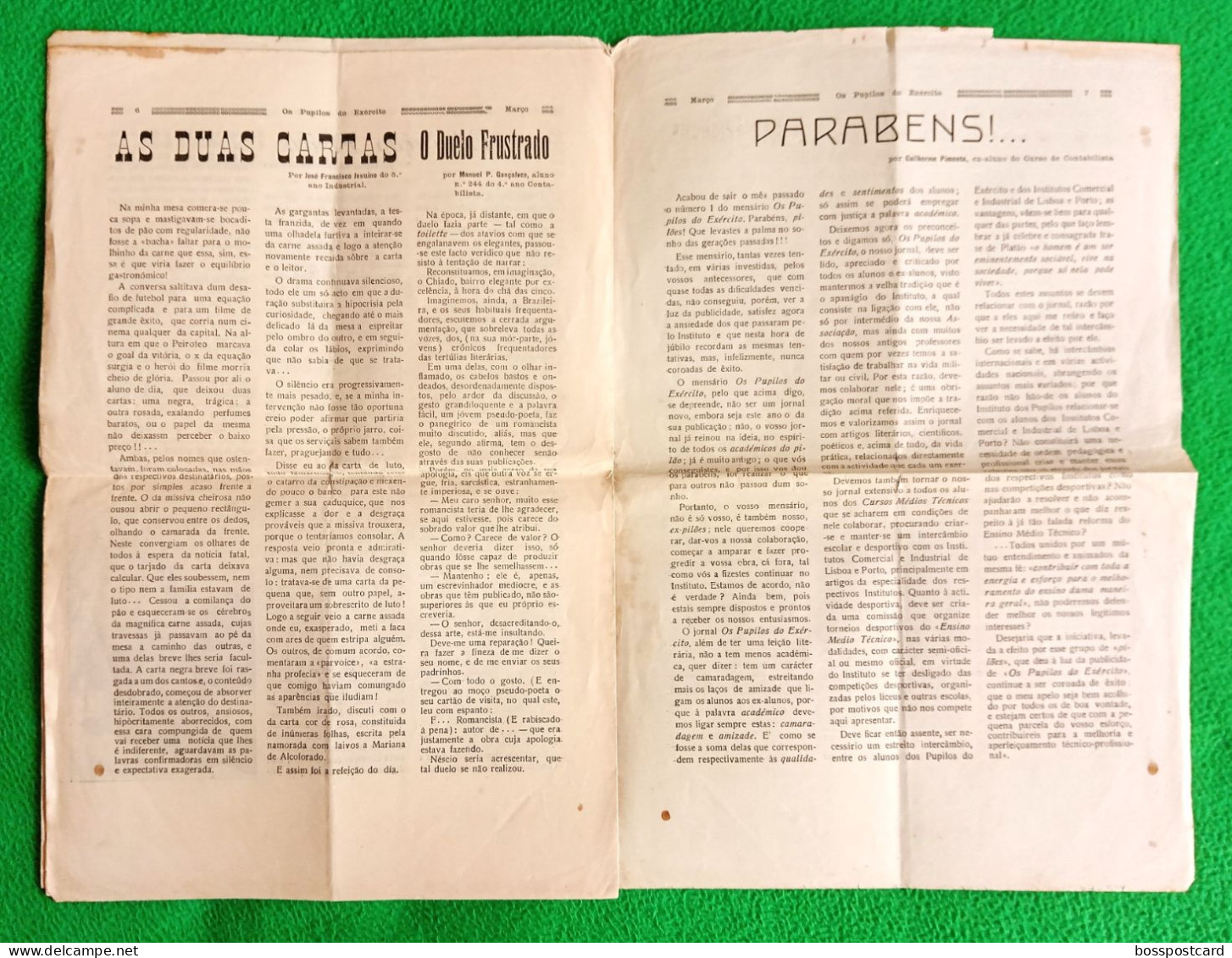 Lisboa - Jornal "Os Pupilos Do Exército" Nº 2, Março De 1946 - Militar - Portugal - Sonstige & Ohne Zuordnung