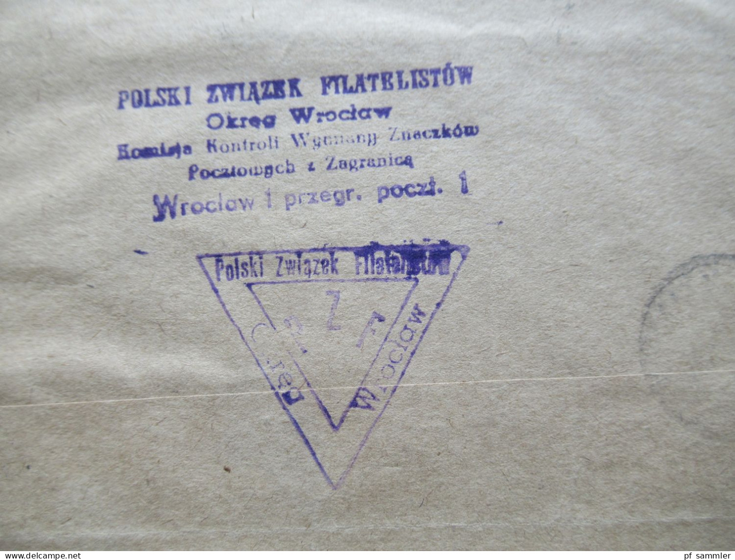 Polen um 1960er Jahre! 16 Auslandsbelege mit Buntfrankaturen / Einschreiben mit int. R-Zetteln und alle mit Dreieckstemp