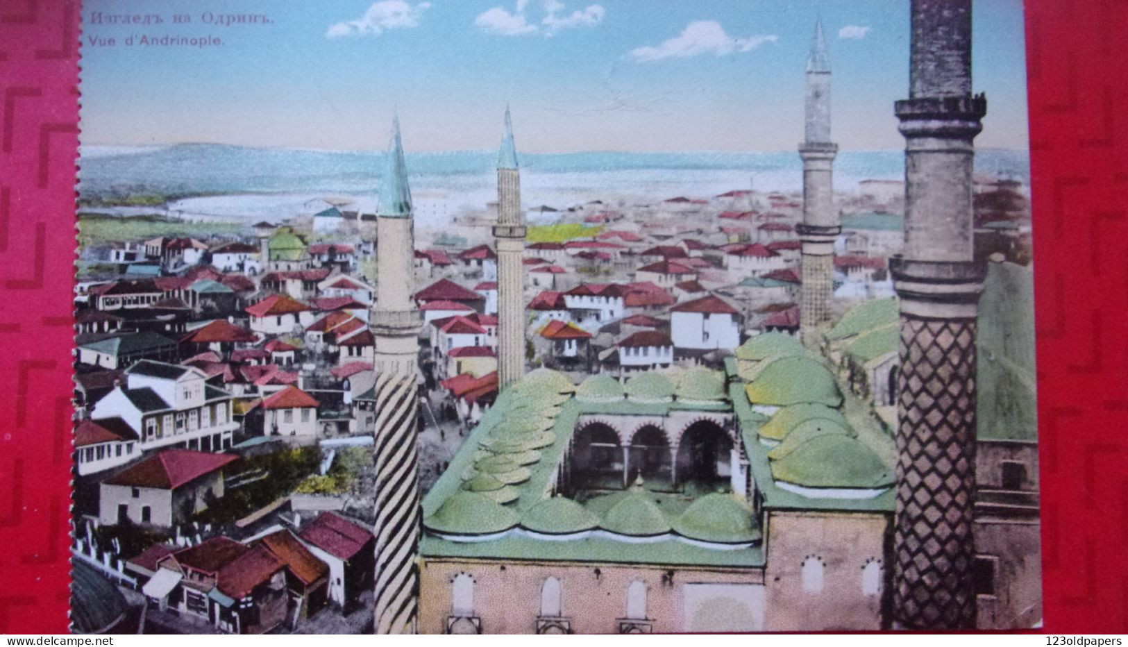 TURQUIE PROCHE BULGARIE Edirne, Ou Andrinople VUE 1919 TURKEY  MOSQUEE - Turkije