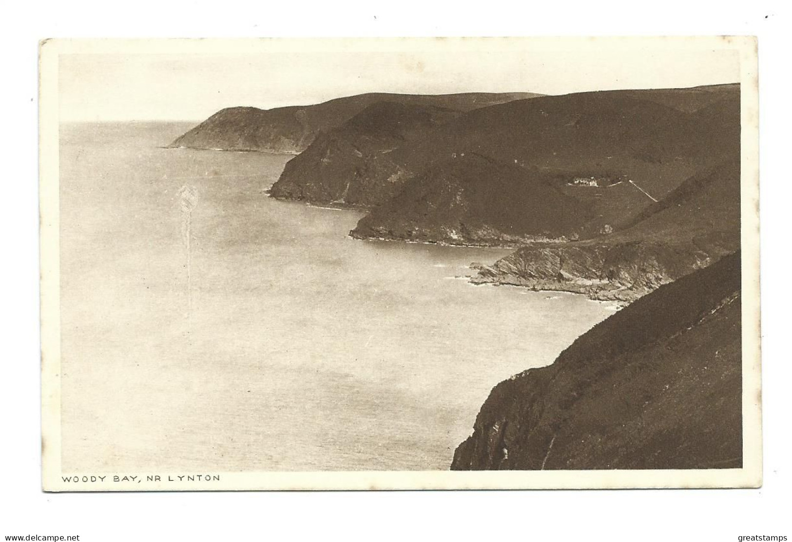 Devon Postcard Lynton Woody Bay Local Publisher Unused - Lynmouth & Lynton