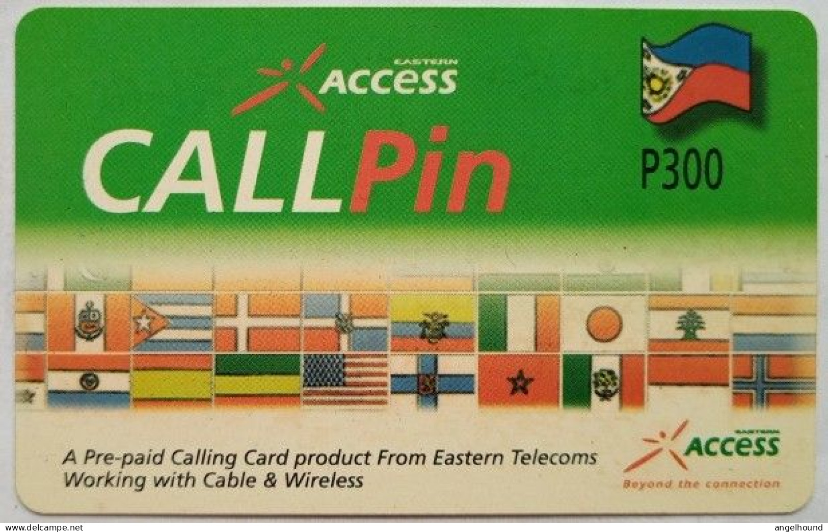 Philippines Eastern Telecoms/ Cable And Wireless P300  MINT " Access Call Pin " - Philippines