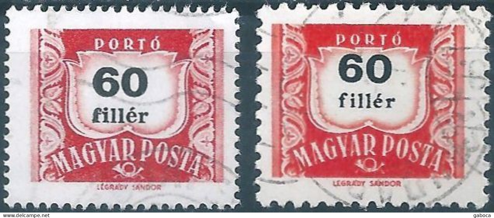 C4555 Hungary Postage Due Number Post Musical Instrument ERROR - Fouten Op Zegels