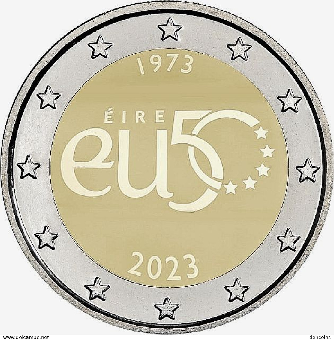 2 Euro IRLANDA 2023 ADHESION EU - IRELAND EIRE - UNC - SIN CIRCULAR - NEW 2€ - Ireland