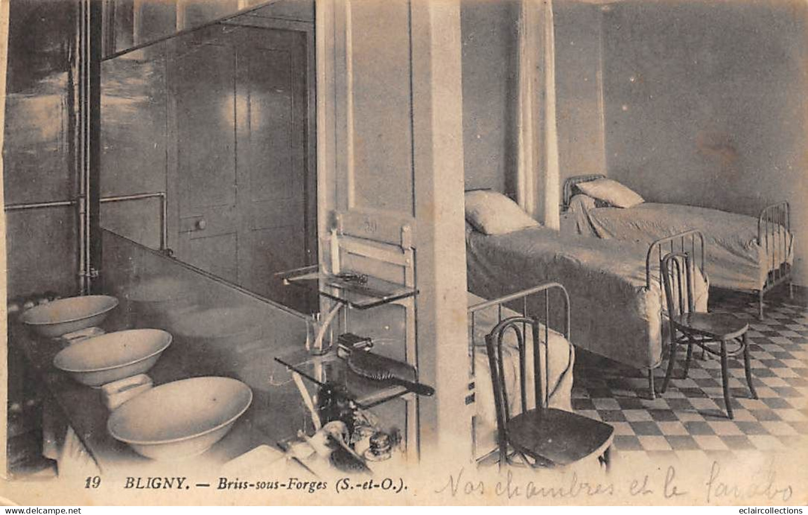 Bligny            91          Sanatorium   Chambre Et Lavabo   N° 19    (voir Scan) - Other & Unclassified