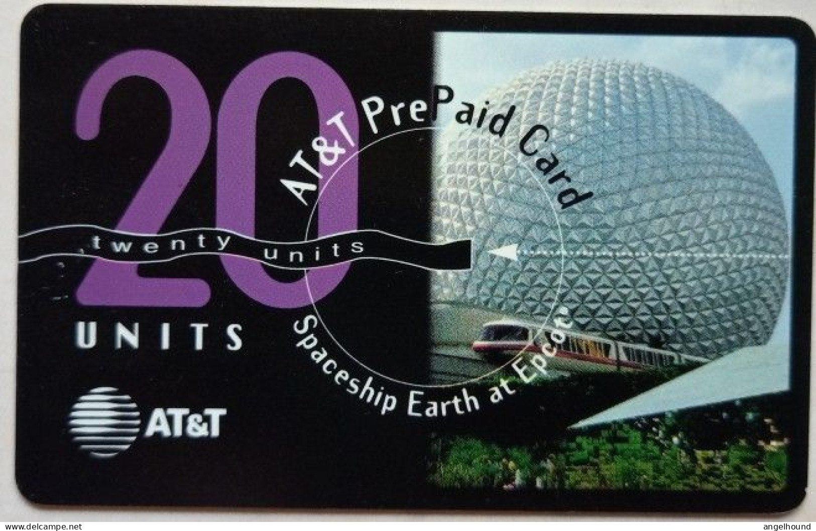 USA AT&T  20 Units  MINT " Spaceship Earth At Europe  " - AT&T