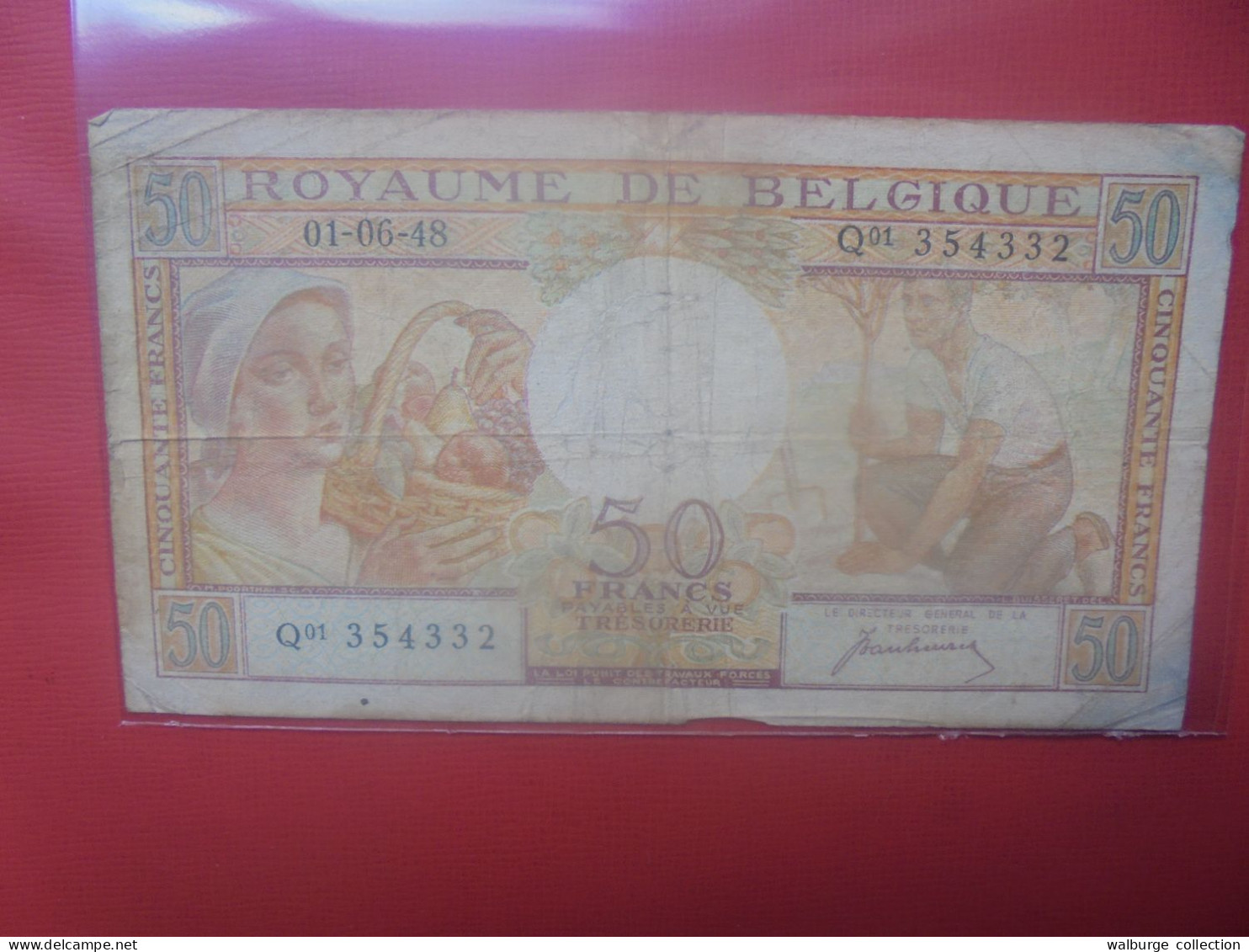 BELGIQUE 50 Francs 1948 Circuler (B.18) - 50 Francs