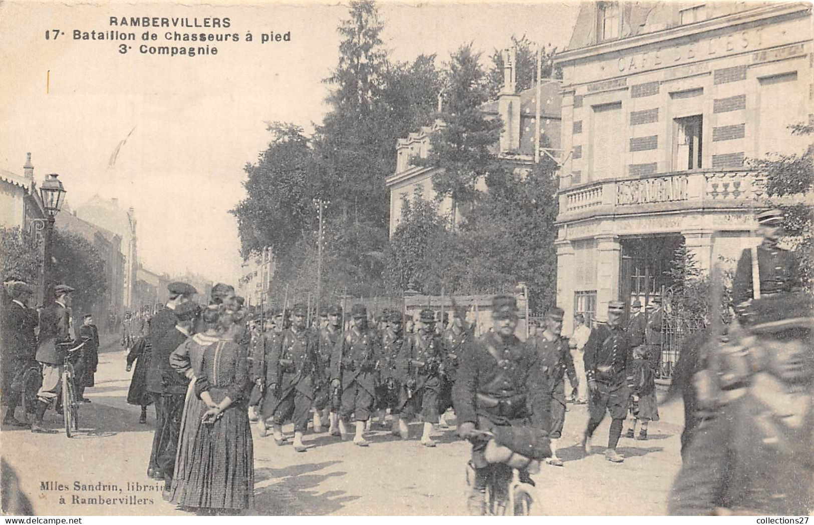 88-RAMBERVILLERS- BATAILLON DE CHASSEURS A PIED 3eme COMPAGNIE - Rambervillers