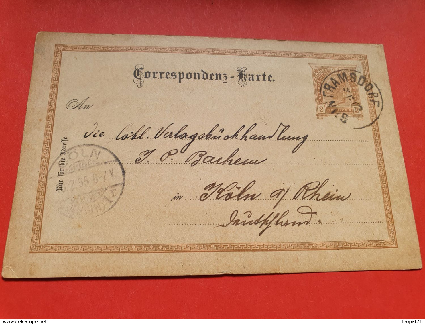 Autriche - Entier Postal Pour L'Allemagne En 1895 - Réf 1674 - Postkarten