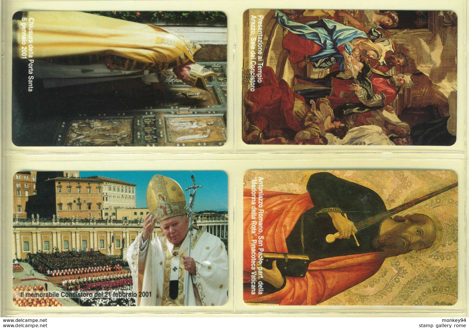 CARTA TELEFONICA VATICANA - NUMERO 82/85 - NUOVA - URMET- GARANTITE MAGNETIZZATE - VATICAN PHONE CARD - Vatican