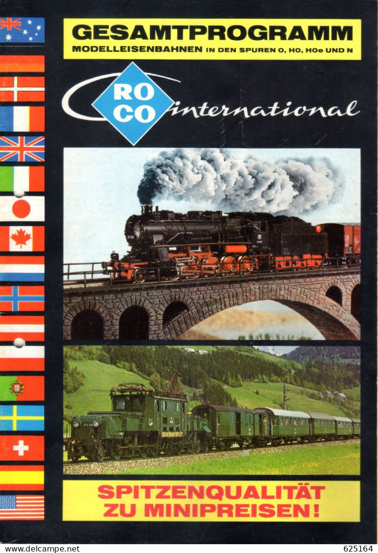 Catalogue ROCO 1977/78 International O HO HOe N+ Price List Dänische Kronen 1982 - Alemania