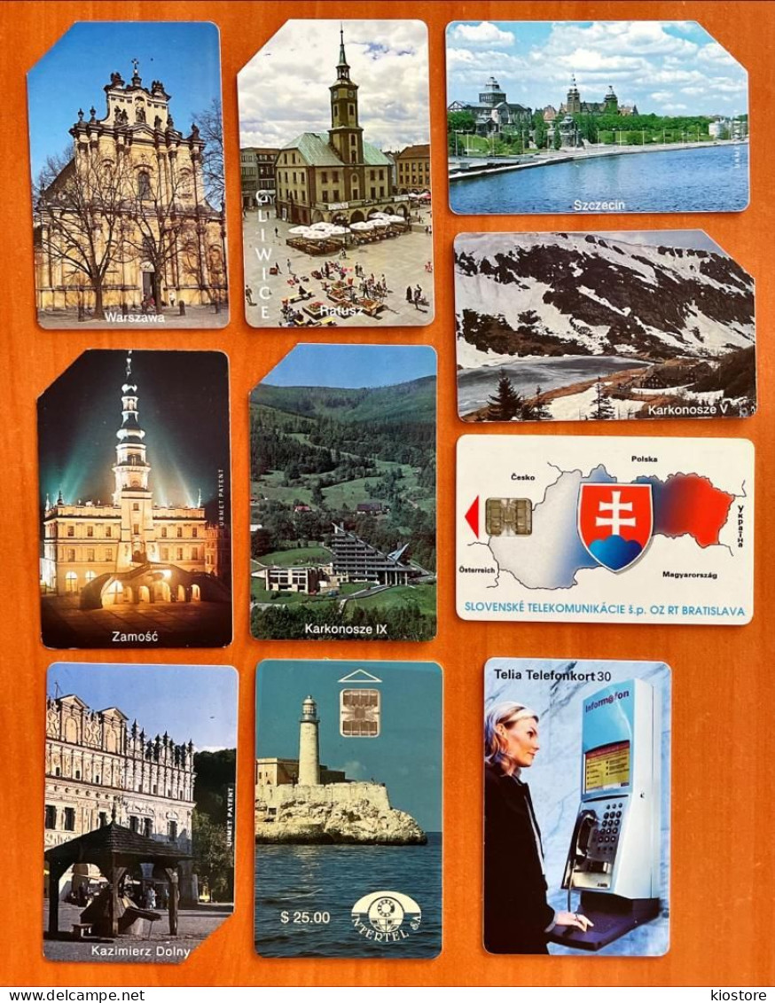 10 Different Phonecards For Collection (different Cities) - Landscapes