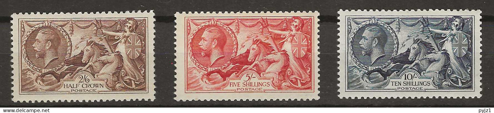 1934 MH Great Britain Mi  186-88 - Neufs