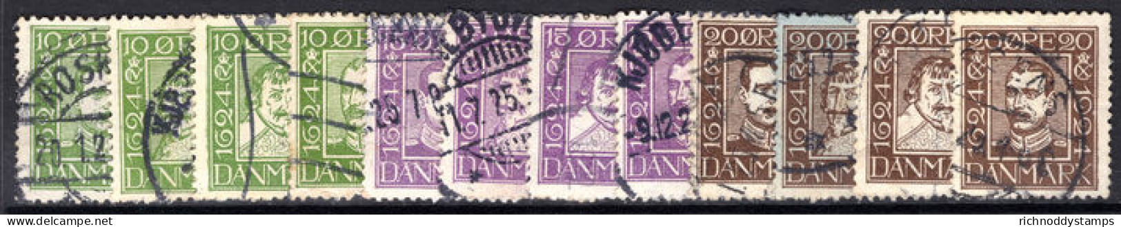 Denmark 1924 Danish Post Set Fine Used. - Oblitérés