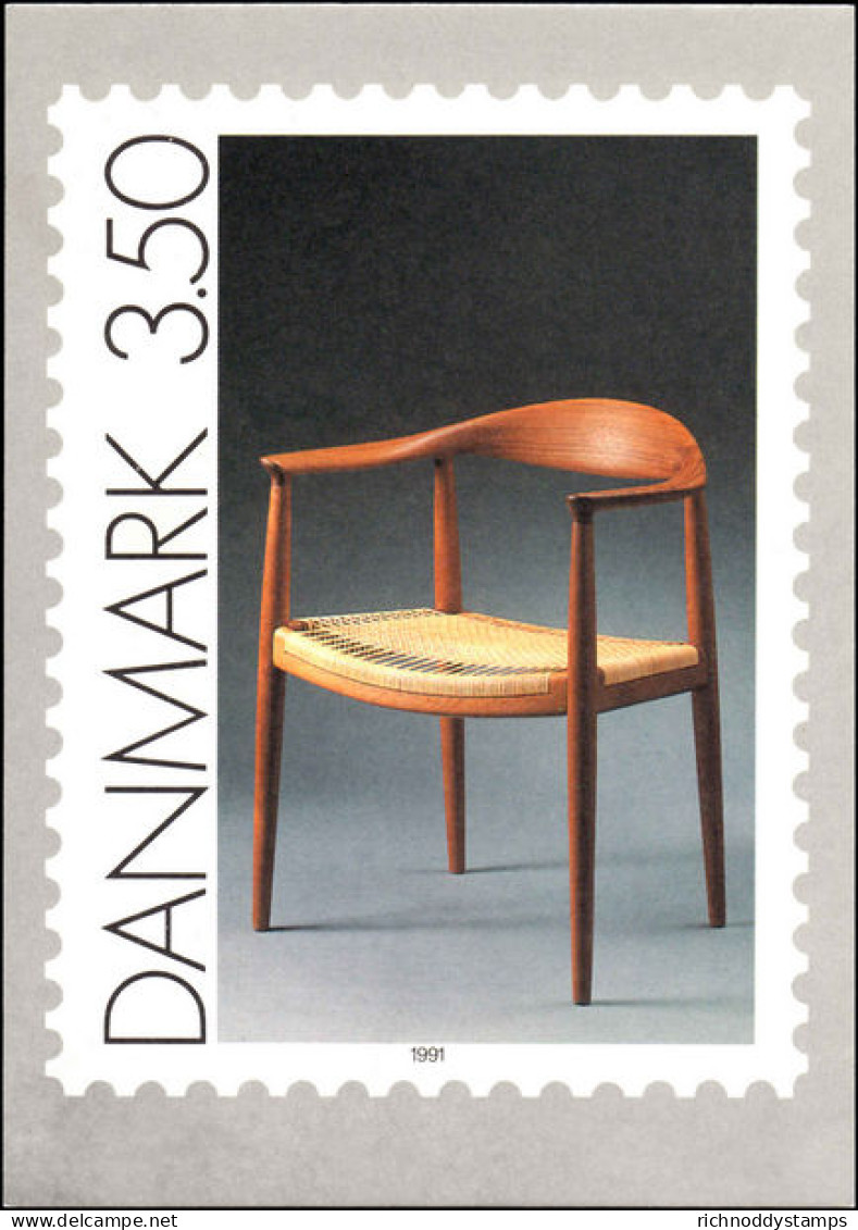 Denmark 1991 Hans Wegner First Day Postal Maxi Card - Covers & Documents