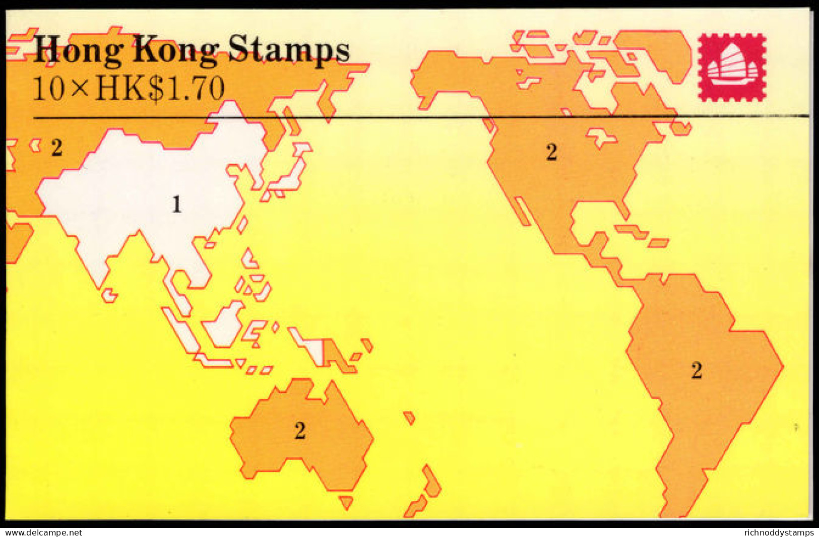 Hong Kong 1985-87 &#36;17 Booklet Containing 1985-87 &#36;1.70 Booklet Unmounted Mint. - Unused Stamps