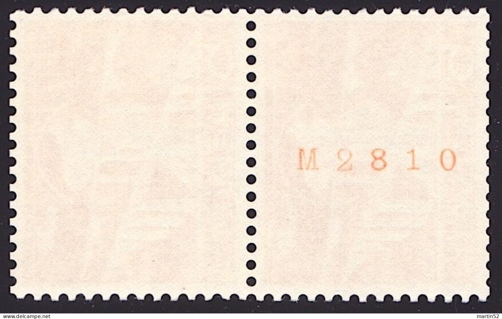 Schweiz Rolle Suisse Rouleaux Swiss Coil Sitterbrücke 1949: Zu 298RM.01 Mi 530RI Mit Avec N° M2810 ** MNH (Zu CHF 18.00) - Coil Stamps