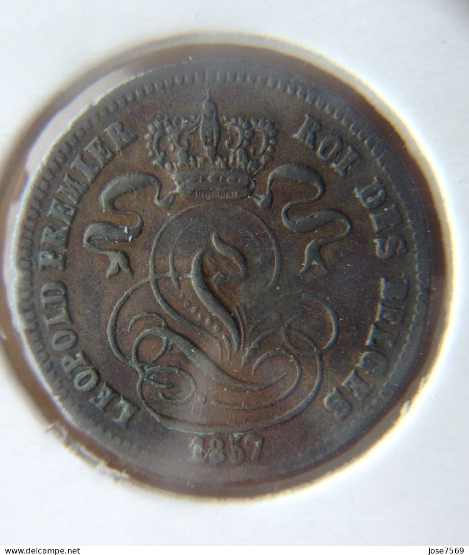 België Leopold I 1 Cent 1857. (Morin 125a) - 1 Cent