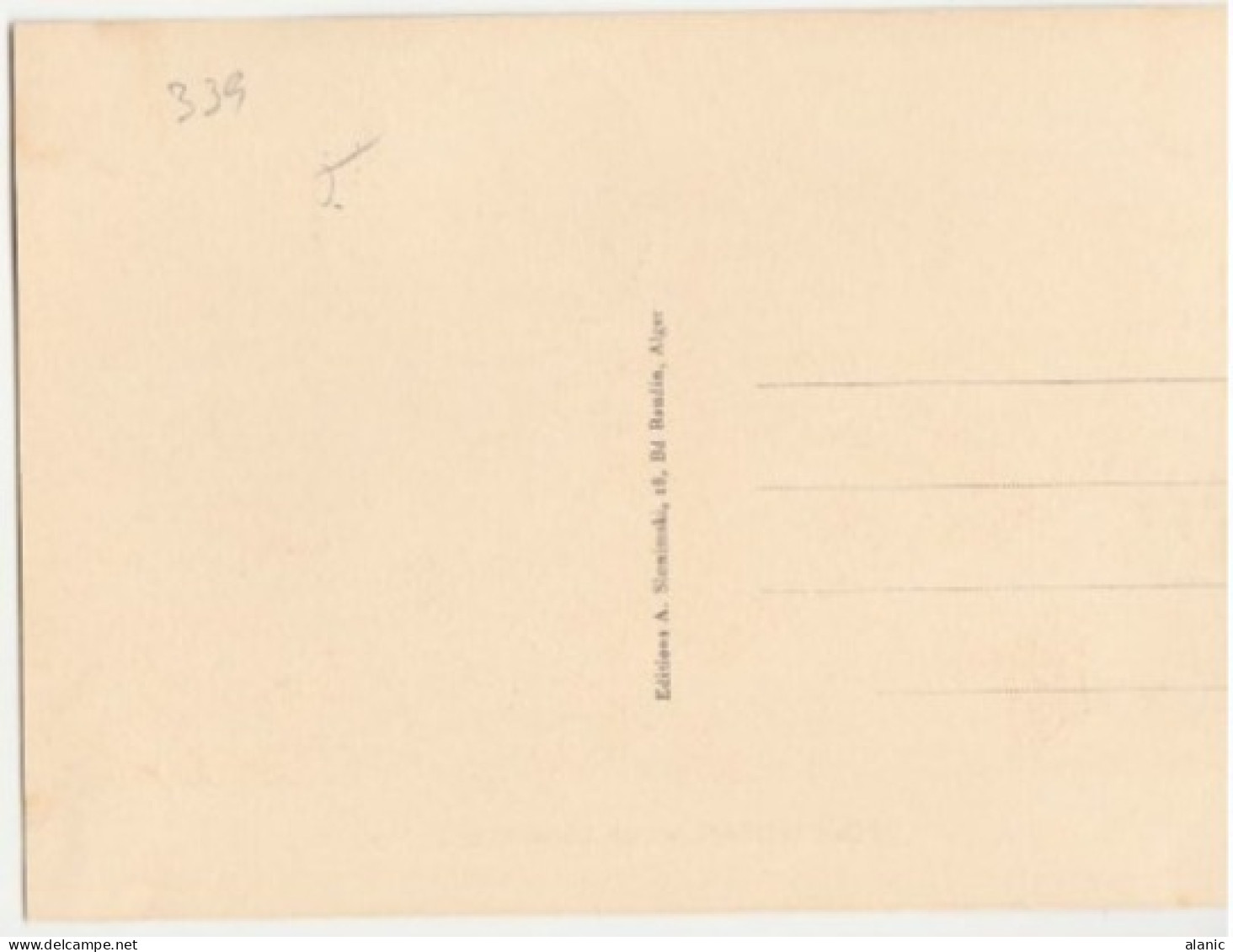 ALGERIE-Carte Maximum- N°339 PORT D ORAN- 1956 - Maximumkarten