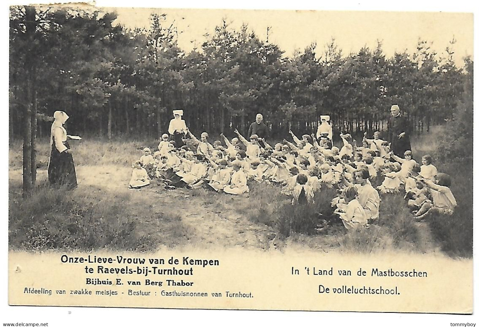 CPA Onze-Lieve-Vrouw Van De Kempen Te Raevels-bij-Turnhout, In 't Land Van De Mastbosschen, De Volleluchtschool - Ravels