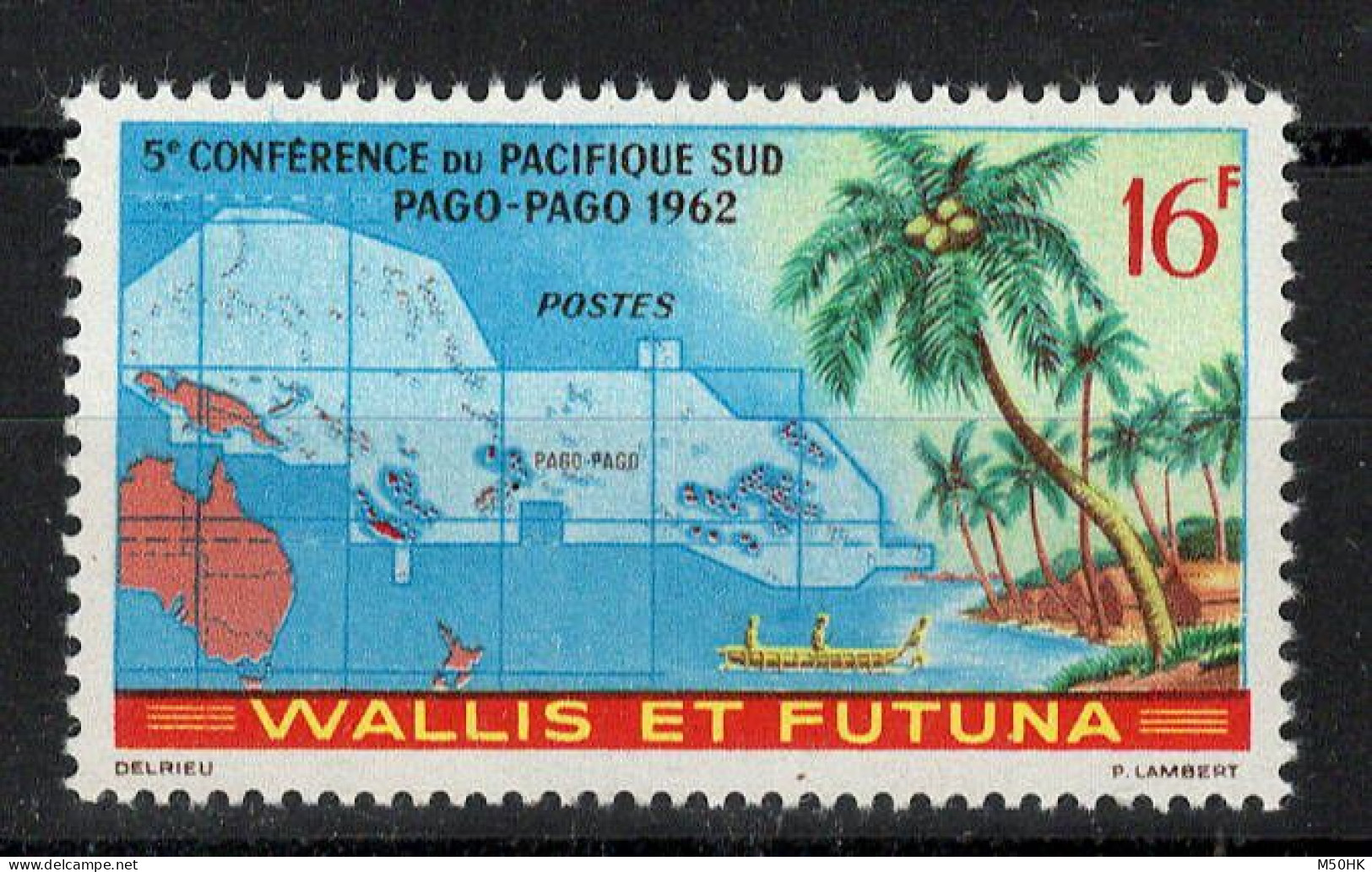 Wallis & Futuna - YV 161 N* MH Conference Du Pacifique Sud à Pago Pago - Ongebruikt