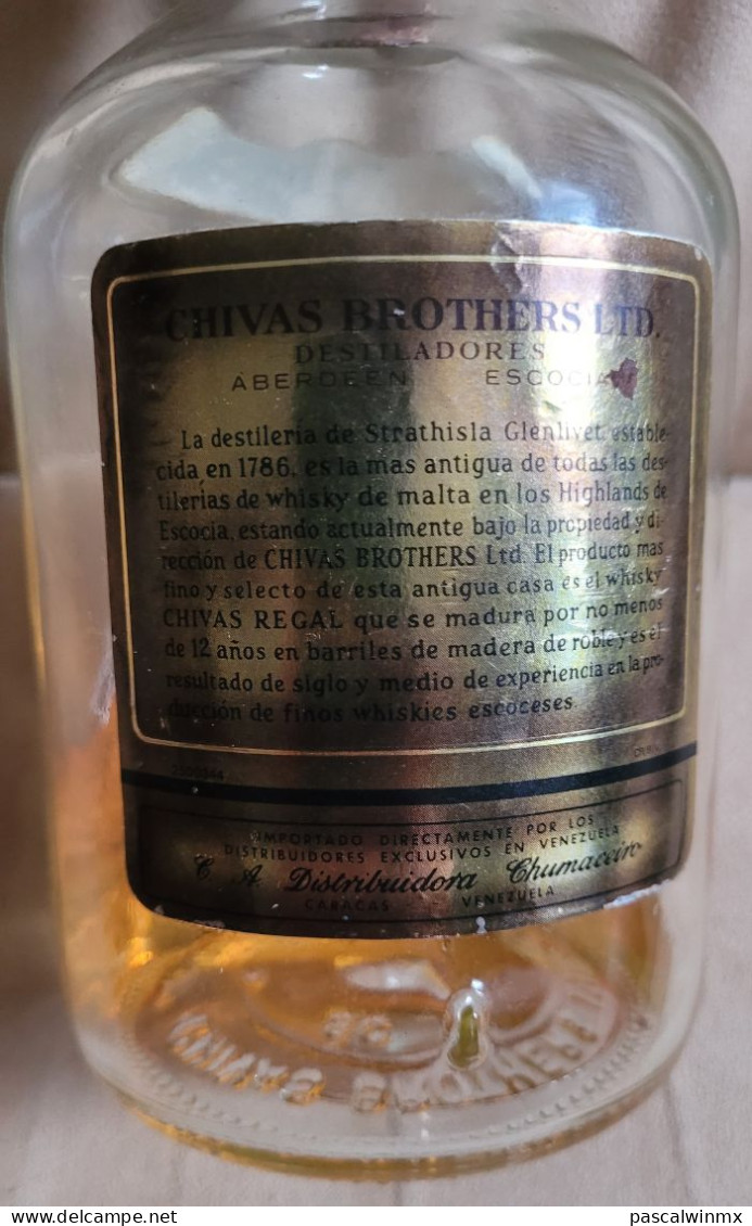 VINTAGE (RARE) : Bouteille Vide + Boîte Ltd Emission CHIVAS REGAL (VENEZUELA)