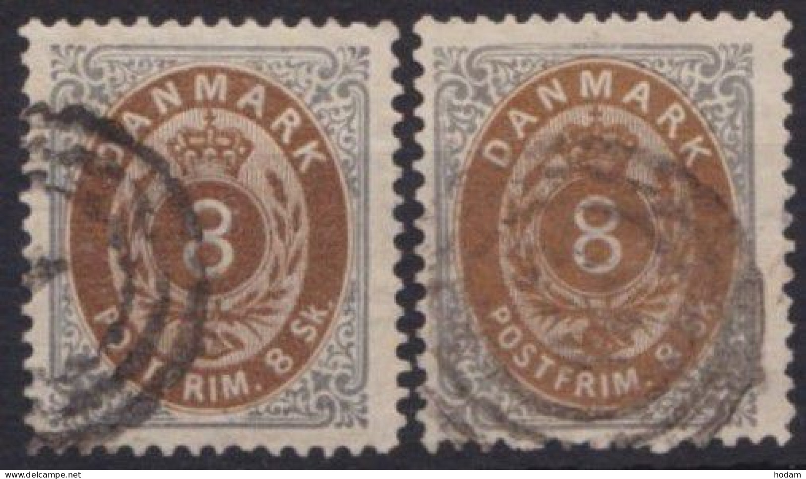 19 IA, 2 Werte In Versch. Nuancen - Used Stamps