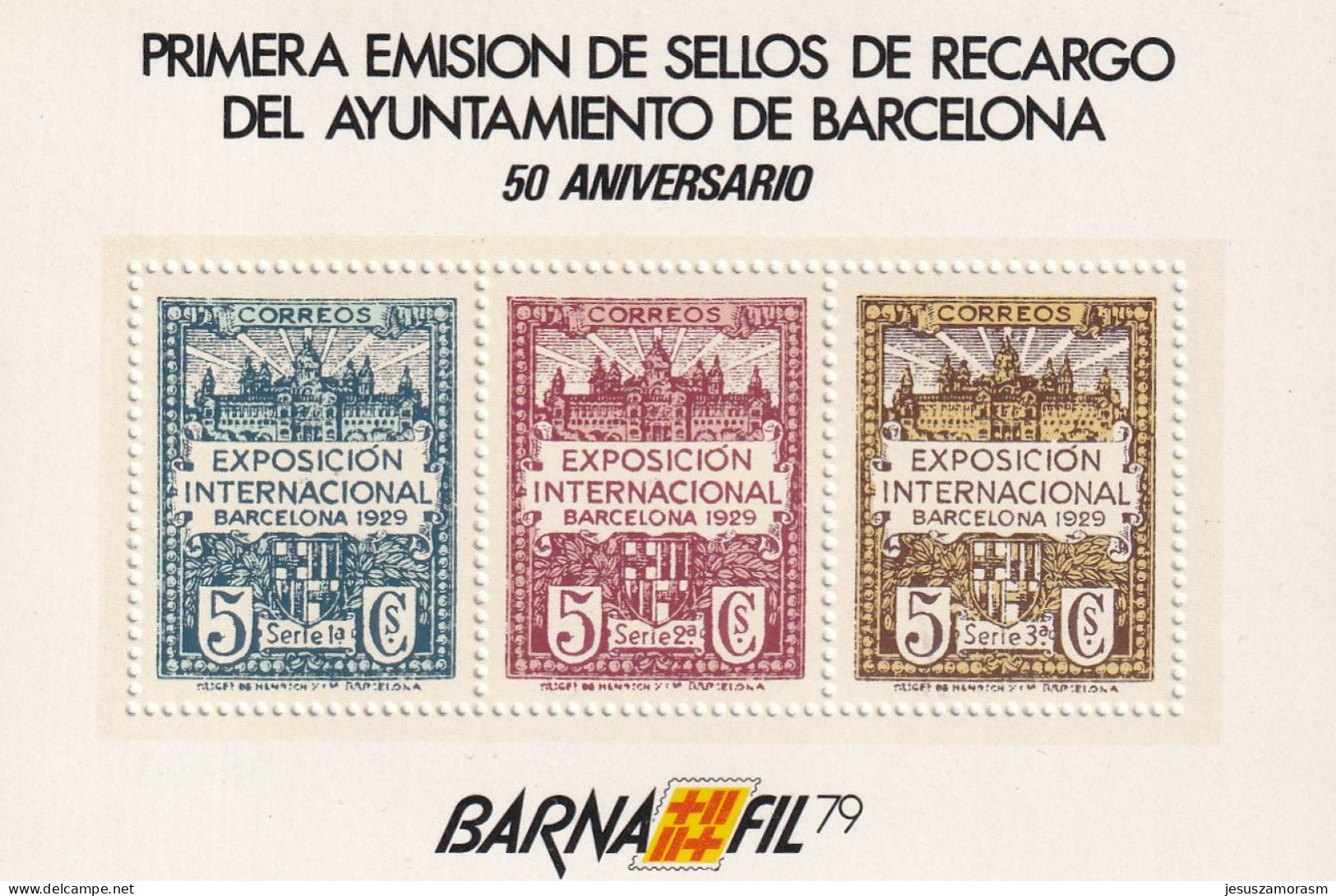 España HR 80 - Herdenkingsblaadjes