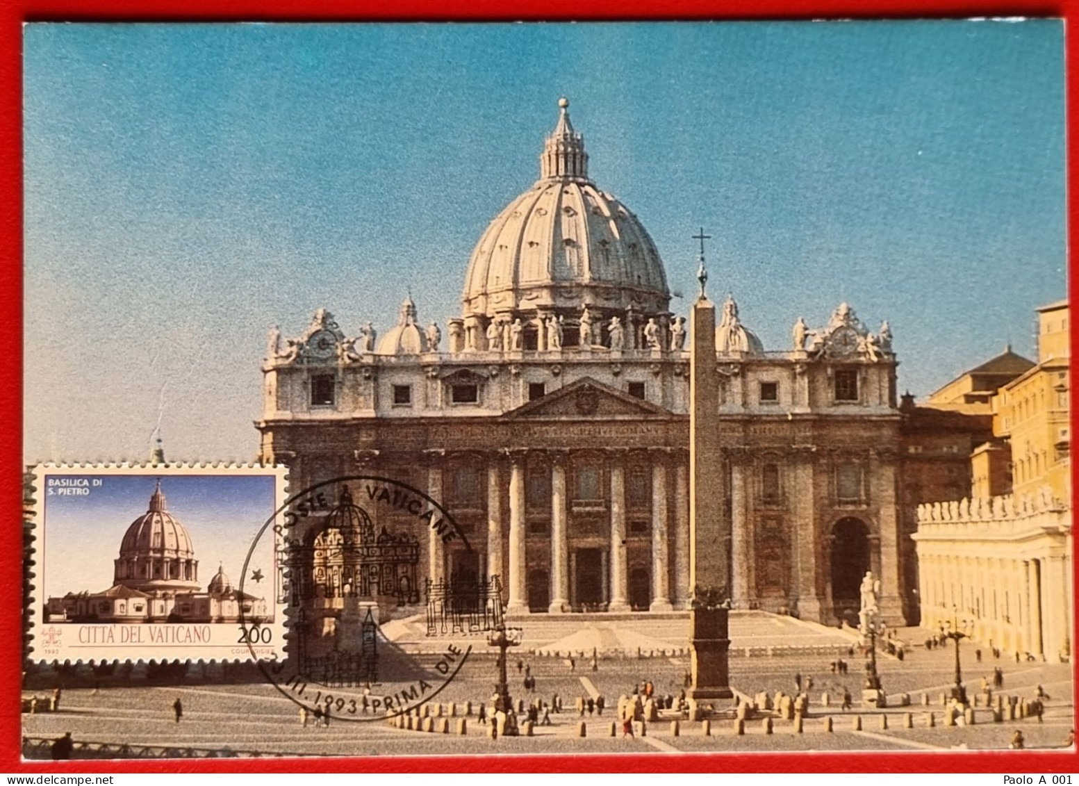 VATICANO VATIKAN VATICAN 1993 SAN PIETRO SAINT PETER TESORI D'ARTE MONUMENTS BAUDENKMÄLER MAXIMUM CARD - Briefe U. Dokumente