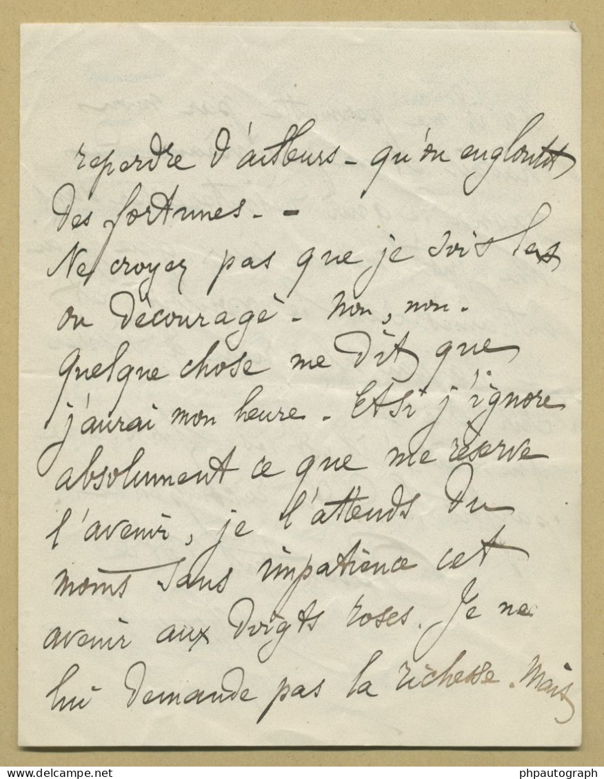 Albert Vizentini (1841-1906) - Violinist & Composer - Autograph Letter Signed - 1878 - Sänger Und Musiker