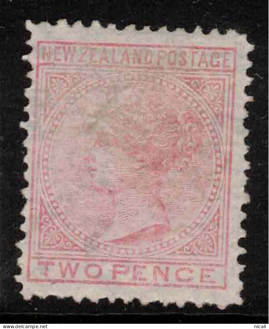 NZ 1872 2d Rose FSF P12.5 SG 152 MNG #CCS2 - Nuovi