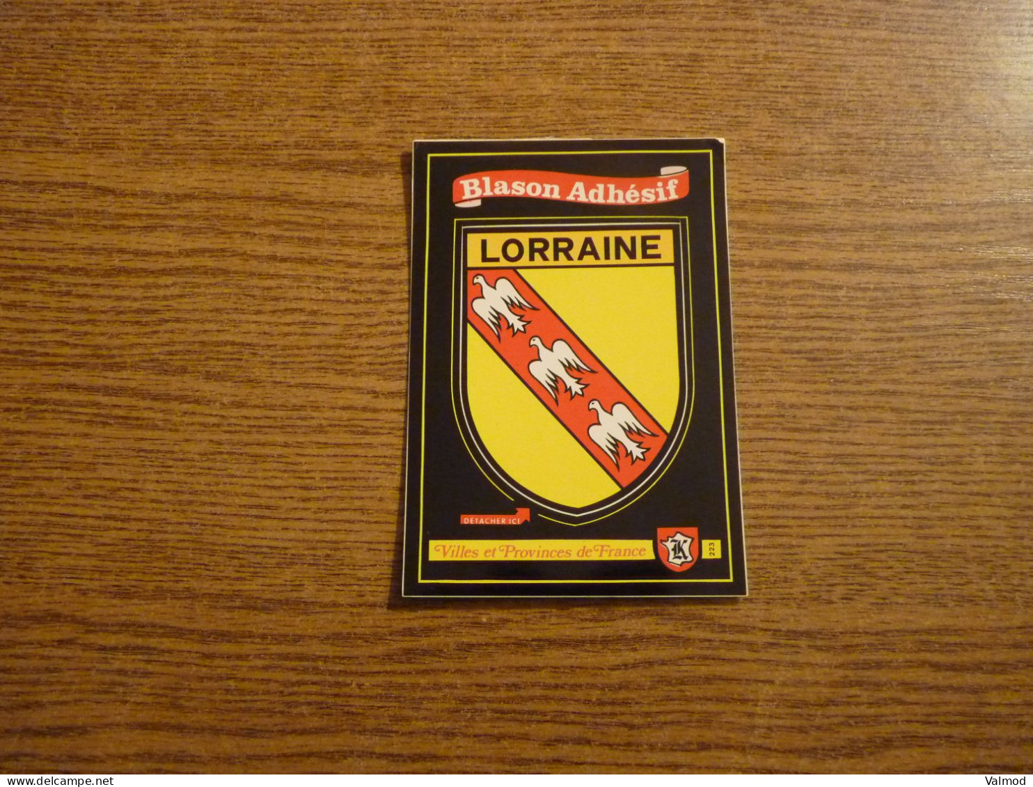 Blason Adhésif - Carte Postale "Lorraine" - Voir Détails Sur Photos - 10,5 X 15 Cm Env. - Lorraine