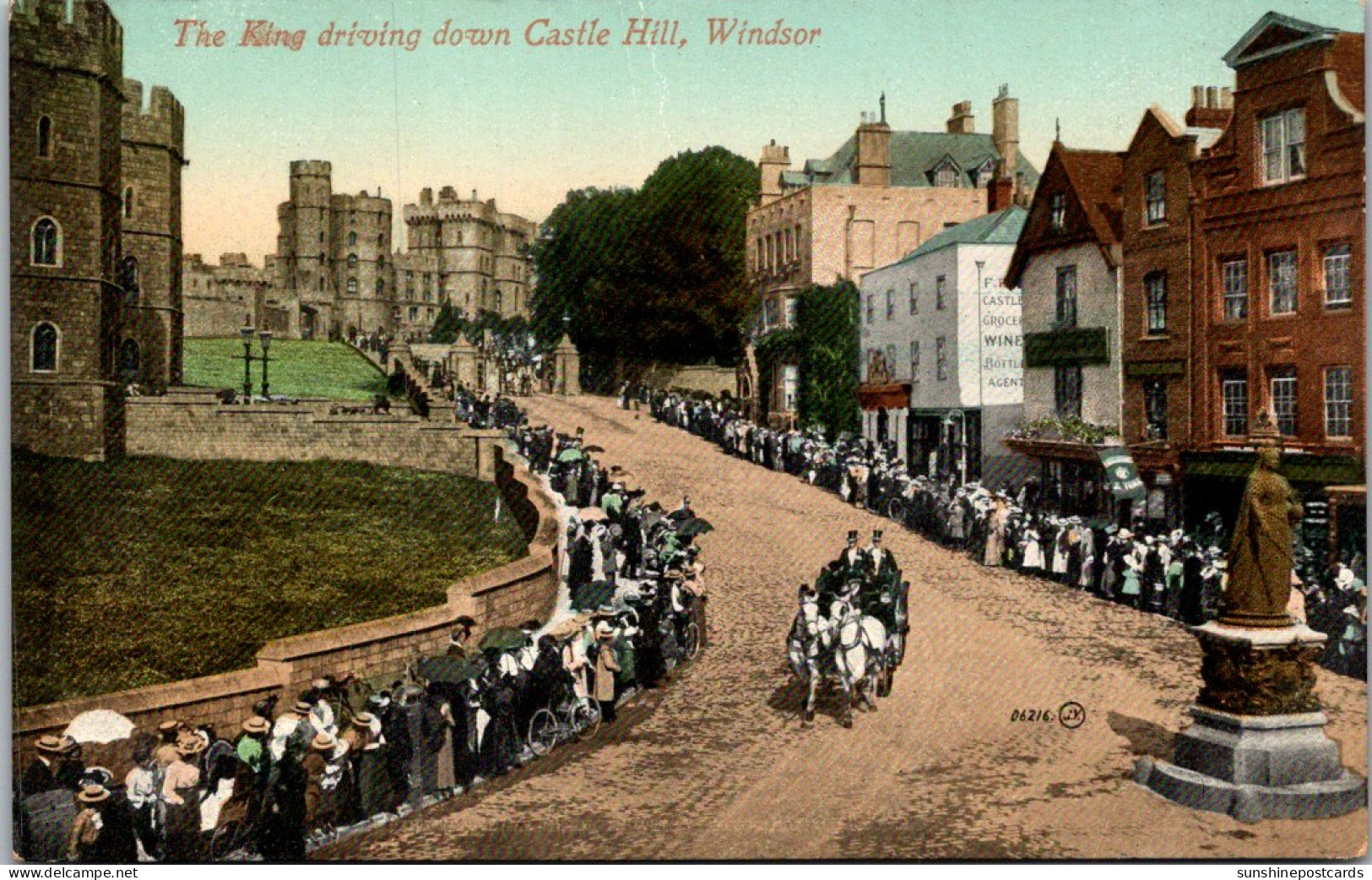 England Windsor The King Driving Down Castle Hill - Windsor