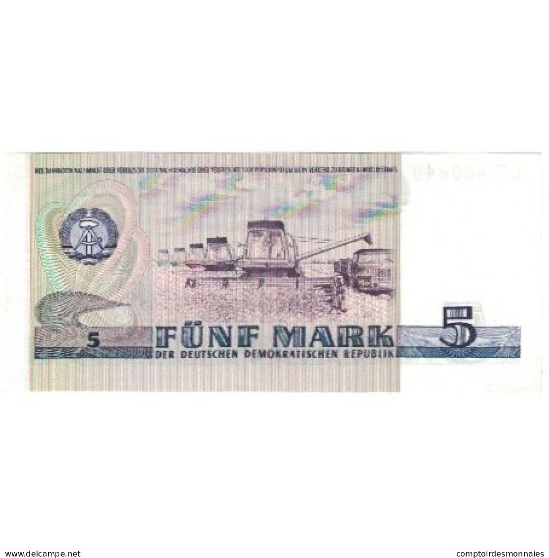 Billet, République Démocratique Allemande, 5 Mark, 1975, Undated, KM:27A, NEUF - 5 Mark