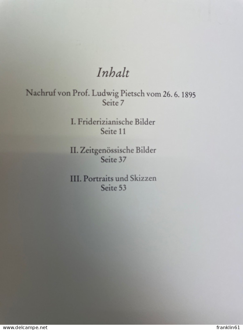 Robert Warthmüller : 1859 - 1895 ; Der Fridericus-Maler. - Schilderijen &  Beeldhouwkunst