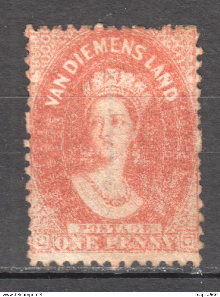 Tas057 1865 Australia Tasmania One Penny Gibbons Harris Launceston Sg #80 180 £ 1St Lh - Other & Unclassified