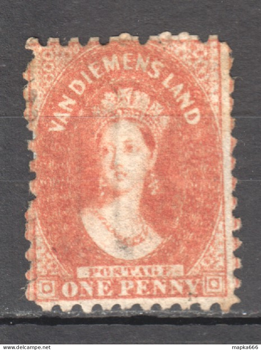 Tas060 1864 Australia Tasmania One Penny Gibbons Sg #57 200 £ 1St Lh - Sonstige & Ohne Zuordnung