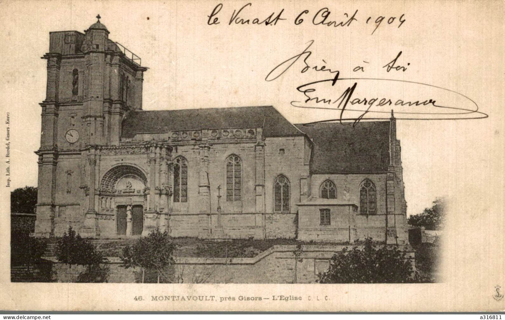 Montjavoult Pres Gisors L église - Montjavoult